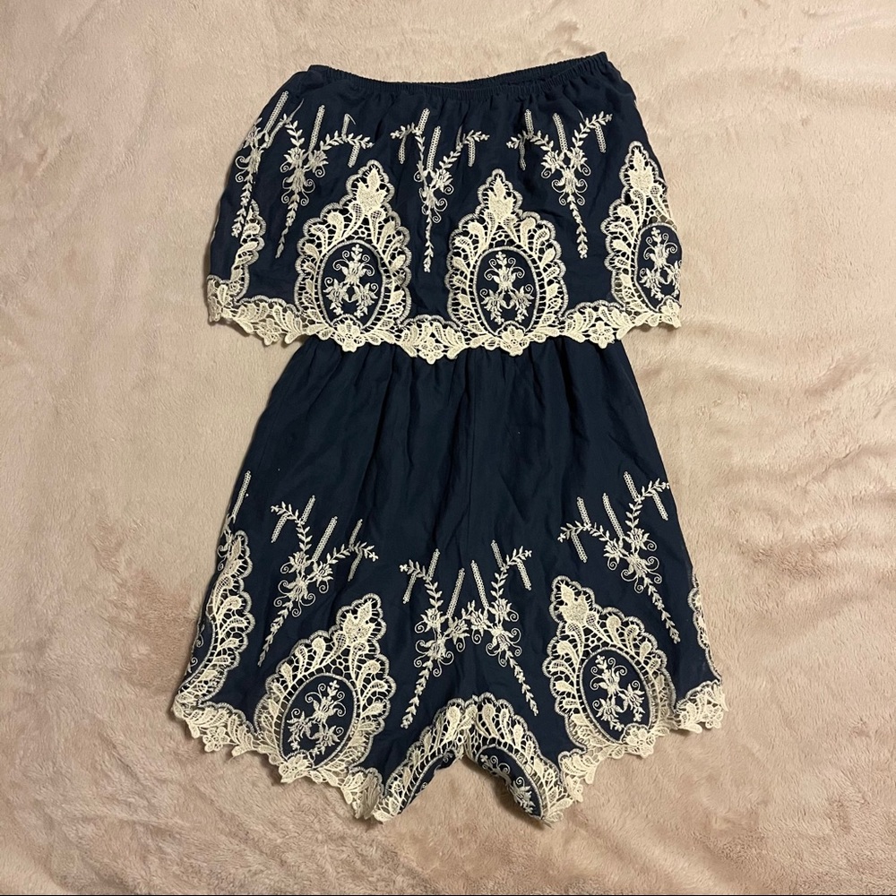 Alya (Francescas) Strapless Romper